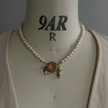 画像をギャラリービューアに読み込む, 【ネックレス】静かな輝きをまとう、ボタニカルパールネックレス｜ERIKOART（エリコアート）
