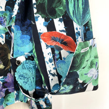 画像をギャラリービューアに読み込む, Manteau shirt E - マントシャツE白黒ストライプ｜Merci DIEU（メルシーデュー）
