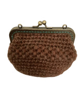 画像をギャラリービューアに読み込む, シックな茶系がま口ミニポシェット　｜M'S  CROCHET（エムズクロシェット）
