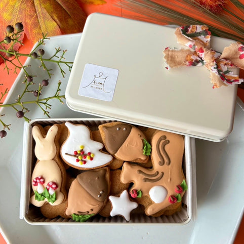 米粉の発酵おやつ mitsuya 【季節限定】米粉と麹の発酵クッキーkan ･･:森のどうぶつたち+.｜米粉の発酵おやつ mitsuya（コメコノハッコウオヤツミツヤ）