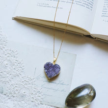 画像をギャラリービューアに読み込む, Big heart motif amethyst necklace｜if(innocent freedom)（イフ　イノセントフリーダム）
