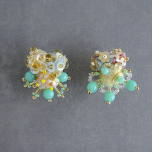 画像をギャラリービューアに読み込む, プランクトンの春/ミント//イヤリング｜hanmmmo（ハンモ）
