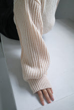 画像をギャラリービューアに読み込む, stripe zip Knit｜Mistletoe（ミソルト）
