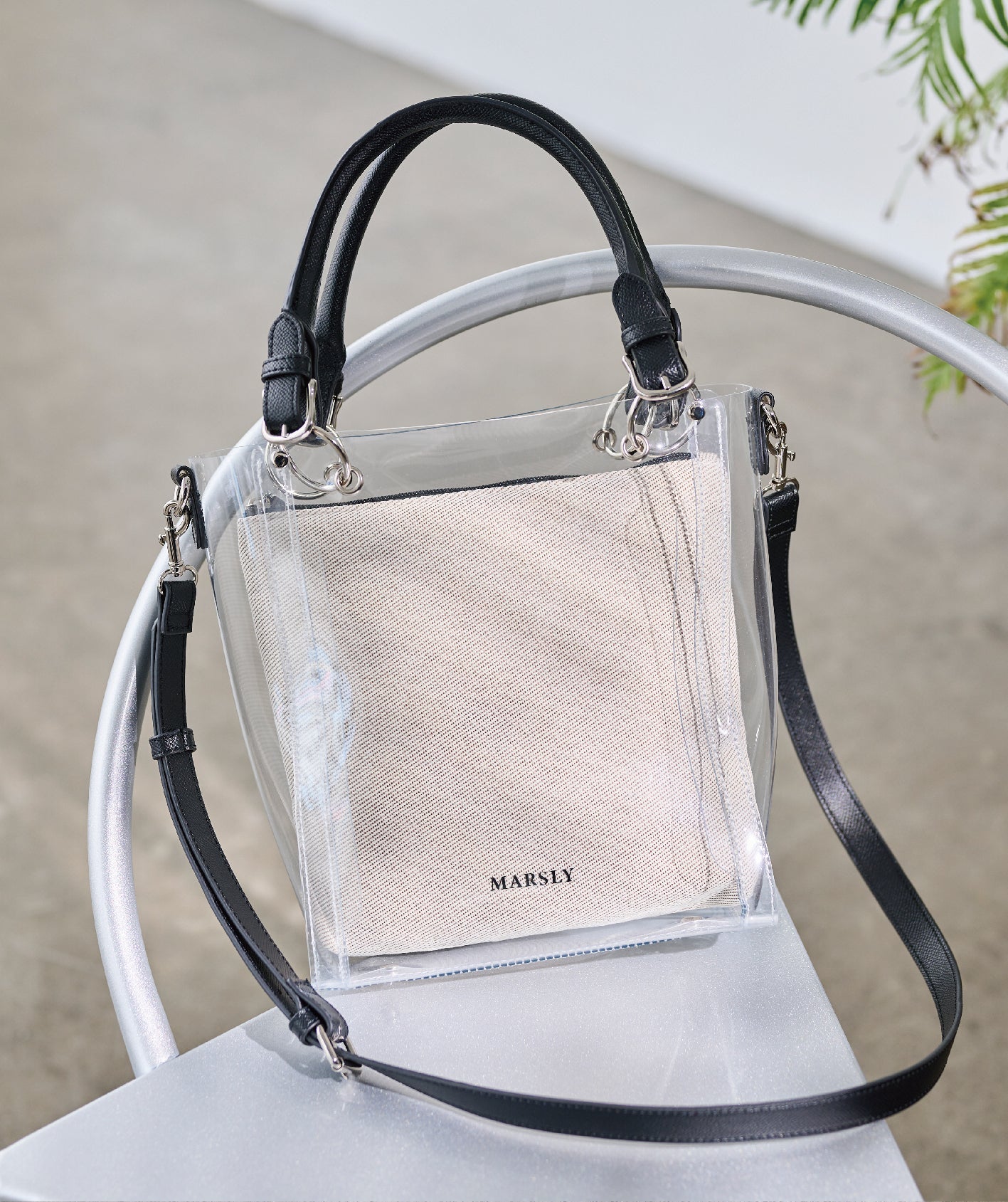 クリアバッグ（Black）｜MARSLY（マーズリー） – CHOOSEBASE SHIBUYA