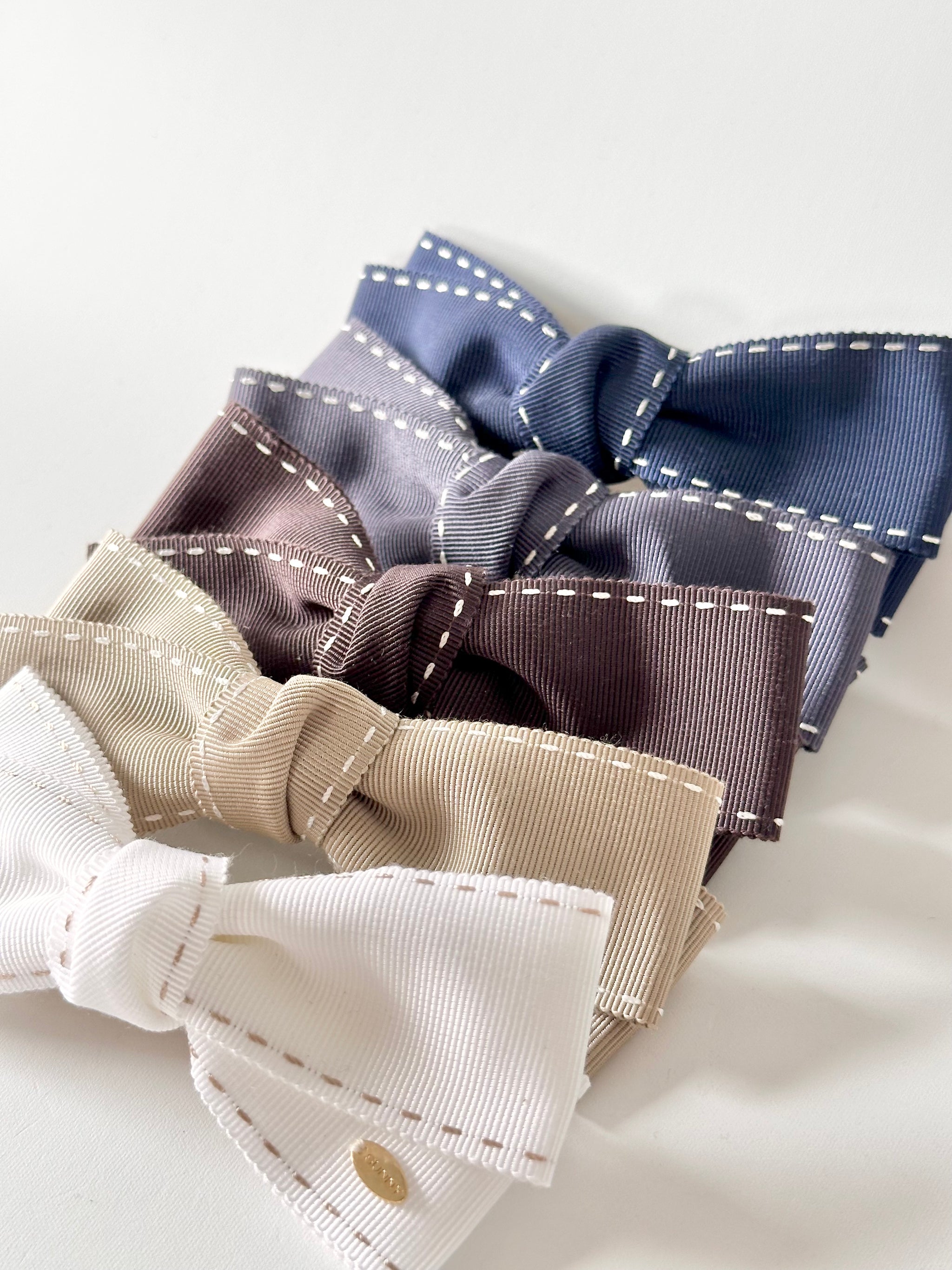 シンプルステッチ リボンバレッタ｜SUNNY RIBBON（サニーリボン