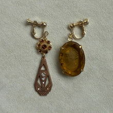 画像をギャラリービューアに読み込む, 【イヤリング】眠れる工房の記憶と、ブラウンの光のイヤリング｜ERIKOART（エリコアート）

