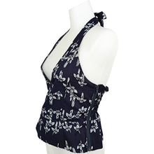 画像をギャラリービューアに読み込む, Halter Top – Navy Floral｜SAI Japan Vintage（サイジャパンヴィンテージ）
