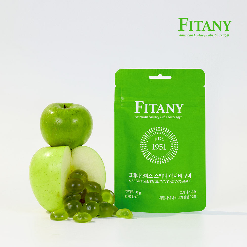 Fitany グラニースミススキニーアップルサイダービネガーグミ｜Shakebaby（シェイクベイビー）