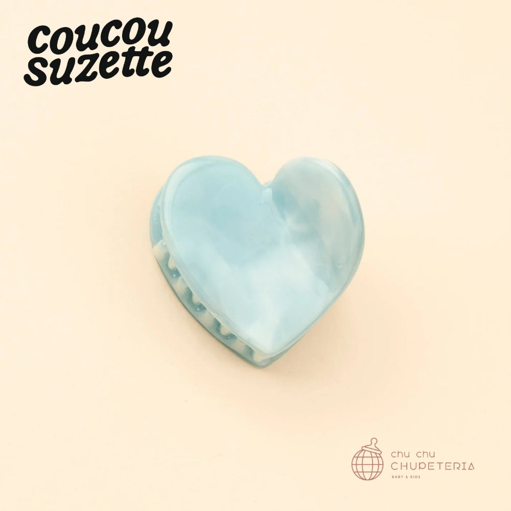 【Coucou Suzette】Blue Heart Mini Hair Claw｜CHUPETERIA（チュペテリア）