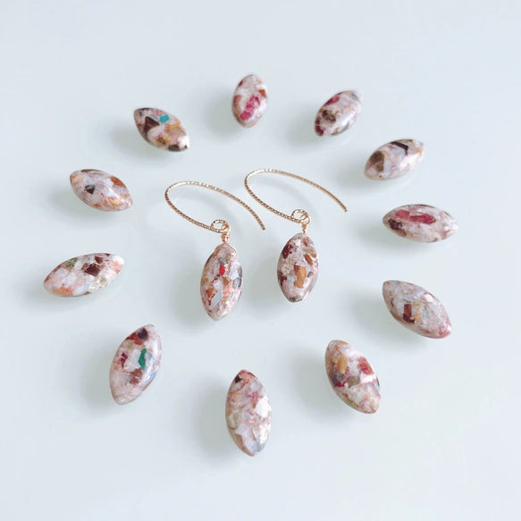 オパール•トルマリン輝くピカソコッパーピアス/イヤリング｜SAKURA jewelry（サクラジュエリー）