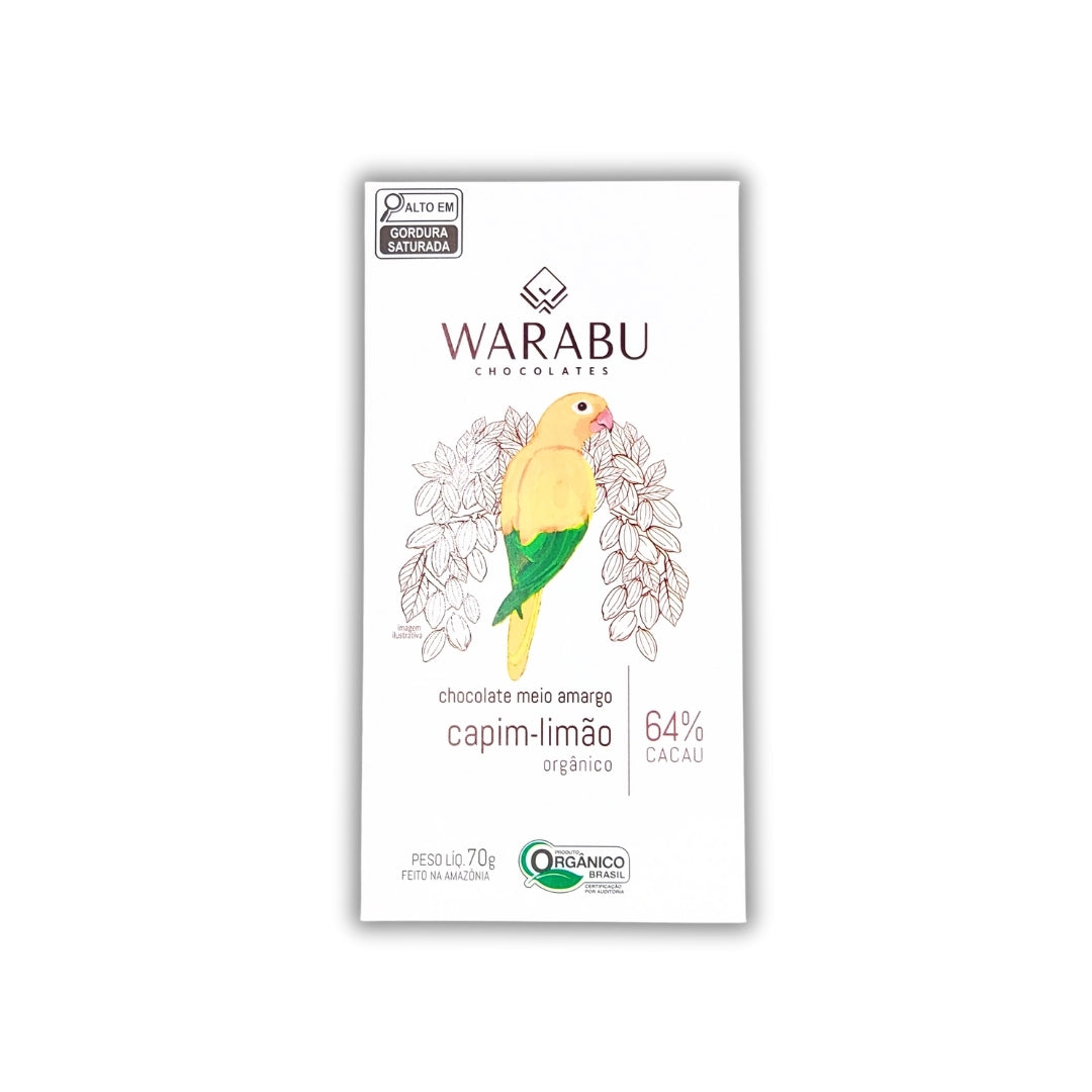 ビタースウィートチョコレートバー レモングラス 64% | 70g｜WARABU CHOCOLATES（ワラブチョコレート）