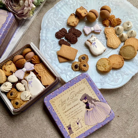 sumirecookies バター日和　ネコと女の子　autumn｜sumirecookies（スミレクッキーズ）