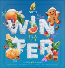 画像をギャラリービューアに読み込む, CURTIS（カーティス）ウィンターティーセット（ブルー）　４種類 紅茶アソート（２４枚入り）

