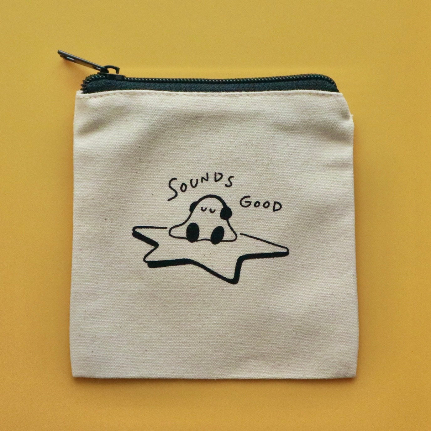 おにぎりおばけのスクエアポーチ｜sasa（ササ）