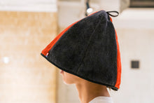 画像をギャラリービューアに読み込む, 今治サウナハット【赤×黒】｜Saunarior（サウナリア）
