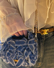 画像をギャラリービューアに読み込む, denim ribbon bag Mini｜ittoo（イットトゥー）
