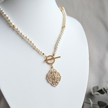 画像をギャラリービューアに読み込む, 【ネックレス】パール × Goldレース ネックレス｜orie（オリエ）
