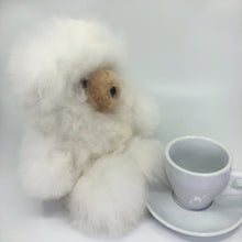 画像をギャラリービューアに読み込む, ベビーアルパカの天然皮革 テディベアぬいぐるみ｜ペルー職人手仕事・一点もの
