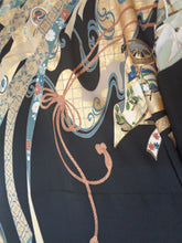 画像をギャラリービューアに読み込む, 金彩加工 糸目刺繍 黒留袖から 七分袖 ロング ドレス 熨斗柄 鶴 11号～13号 M～L 裏地付き｜着物リメイクあんえんkyoto（キモノリメイクアンエンキョウト）
