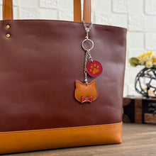 画像をギャラリービューアに読み込む, ねこと肉球のバッグチャーム｜Leather works Plantago（レザーワークス　プランターゴ）
