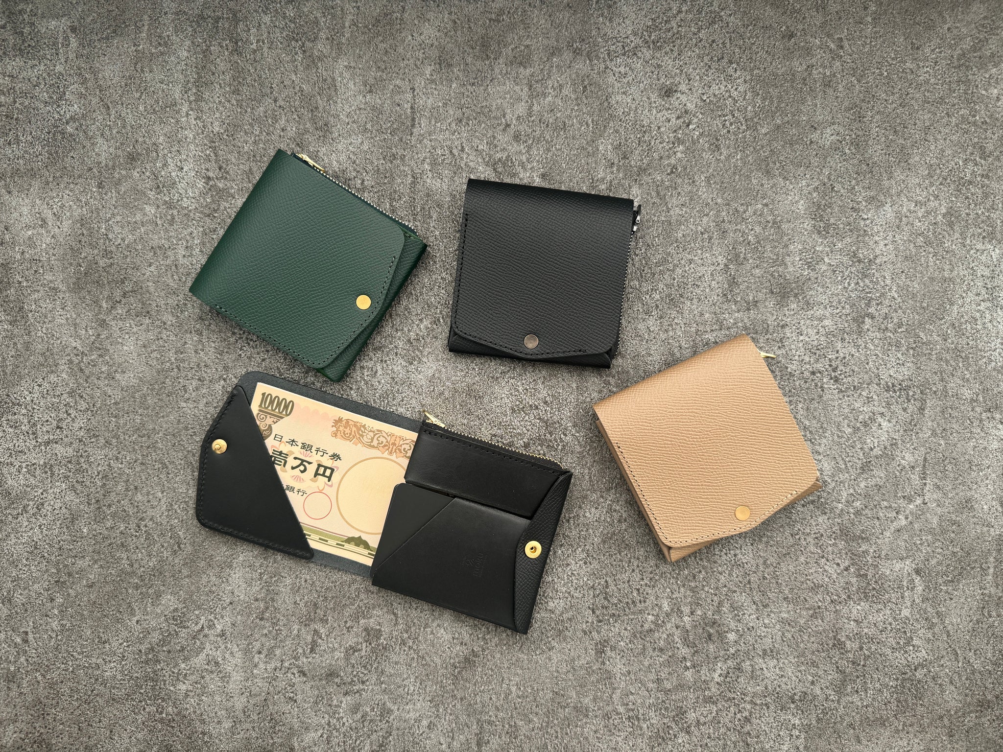 moku】小さく薄い財布 Saku ver.3 ノブレッサカーフ moku saku ver3 ノ