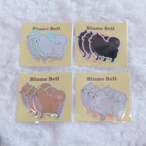 BlumeBell ポメラニアンステッカー3枚セット｜BlumeBell（ブルームベル）