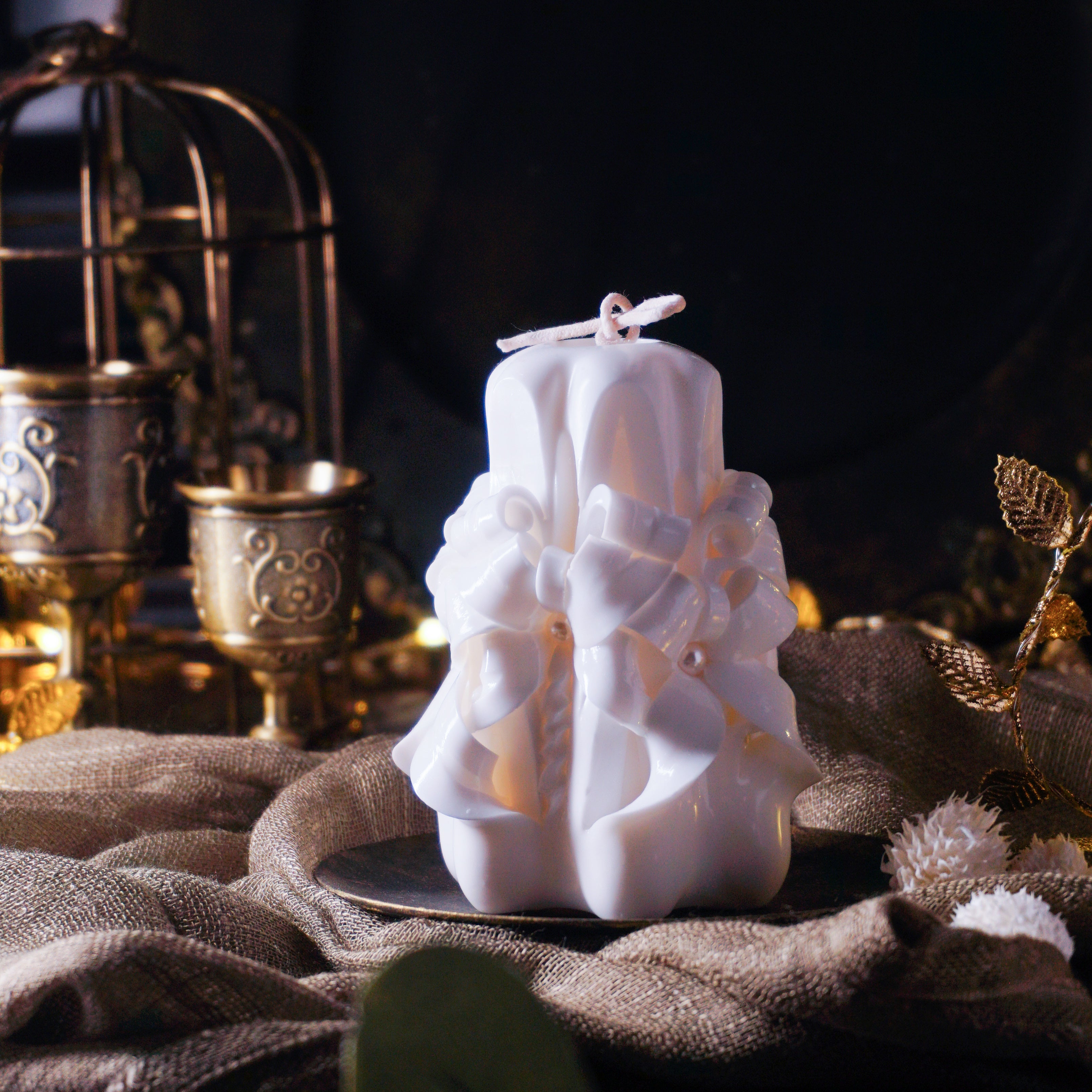 White blessingキャンドル　オブフラワー｜COCOMONA（ココモナ）