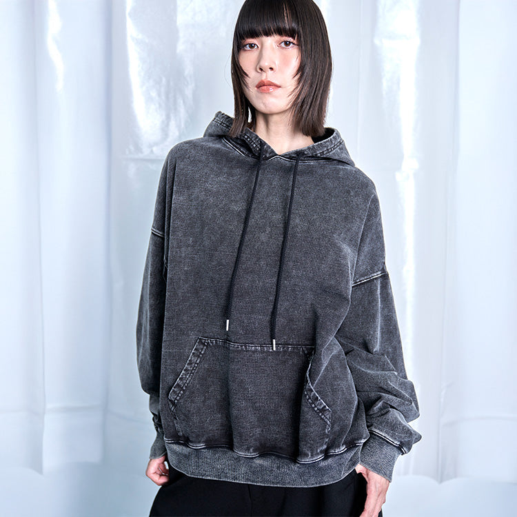 デニムルック プルオーバー スウェットフーディー｜Nora Lily（ノラリリー）