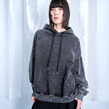 画像をギャラリービューアに読み込む, デニムルック プルオーバー スウェットフーディー｜Nora Lily（ノラリリー）
