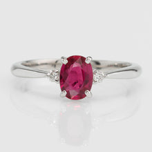 画像をギャラリービューアに読み込む, プラチナ950 ウーナ 非加熱ピジョンブラッドルビー リング /c0611rp size12｜malvaceae（マルヴェセア）
