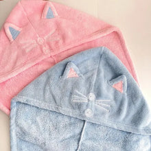 画像をギャラリービューアに読み込む, CAT QUICK DRY HAIR TOWEL ネコの速乾ヘアタオル｜sugar.C beauty（シュガーシービューティー）
