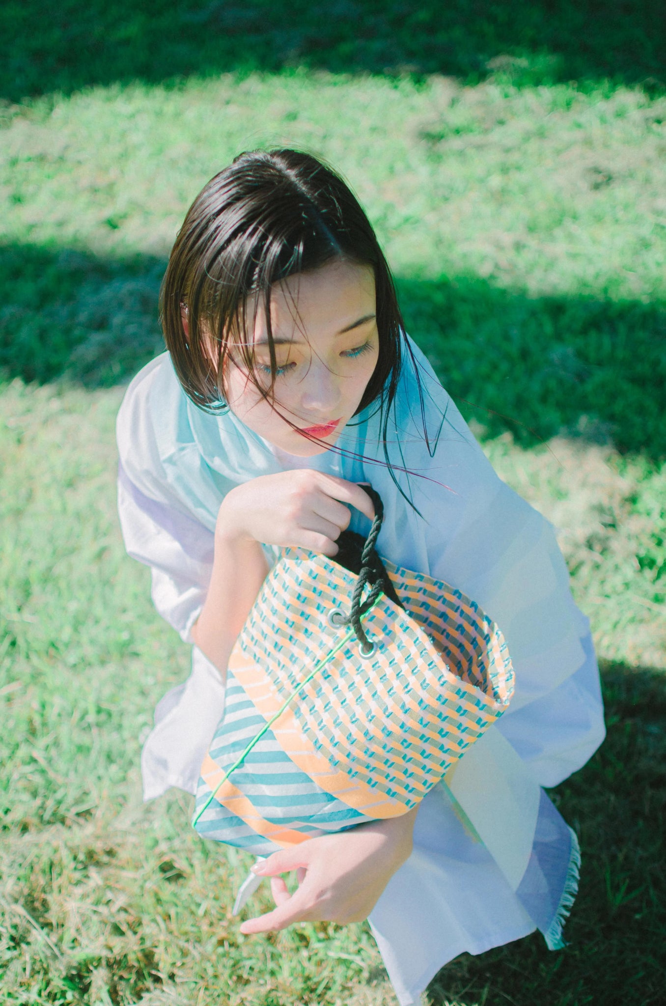 -SANGO-　TRIANGLEバック 　col:オレンジ｜POLS（ポルス）