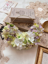 画像をギャラリービューアに読み込む, ふわふわ紫陽花フラワーリース｜flowers luciole（フラワーズ　ルシオール）
