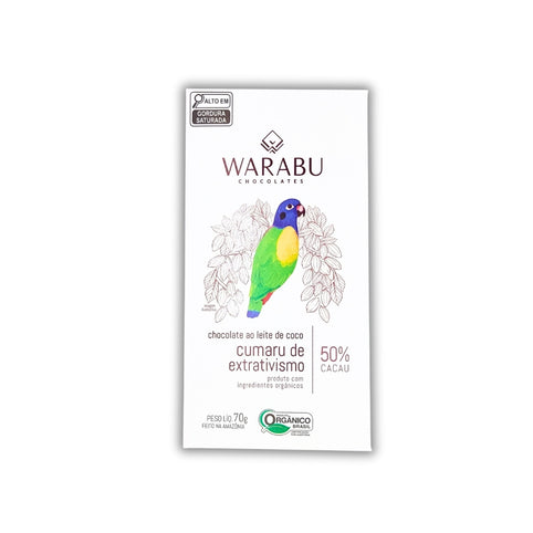 SAITO CACAO ココナッツミルクチョコレートバー トンカビーンズ 50%｜70g｜WARABU CHOCOLATES（ワラブチョコレート）