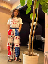 画像をギャラリービューアに読み込む, Rough pants (Bandana×Ivory)-ラフパンツバンダナ柄｜colorple（カラプル）
