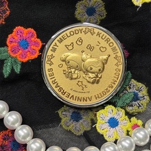 画像をギャラリービューアに読み込む, My Melody 50th &amp; Kuromi 20th Anniversaries コンパクトミラー・マイメロディ＆クロミ・ゴールド｜Cuprum by ISHIWATA（クプラム　バイ　イシワタ）
