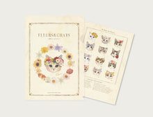 画像をギャラリービューアに読み込む, A5クリアファイル 「fleurs&amp;chats」｜とことこサーカス
