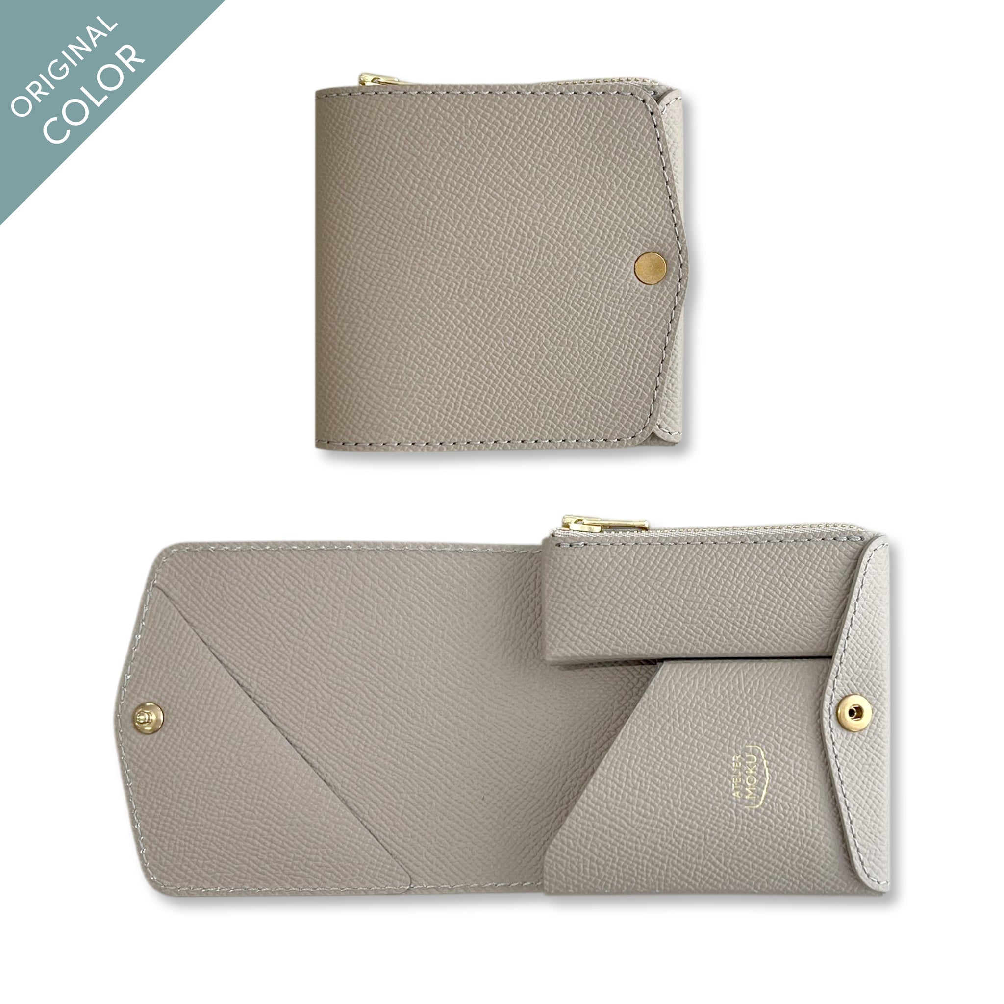 小さく薄い財布SAKU ver.3 Noblessa（新ファスナー）｜moku（モク