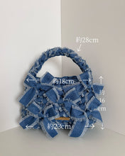 画像をギャラリービューアに読み込む, new denim ribbon bag｜ittoo（イットトゥー）
