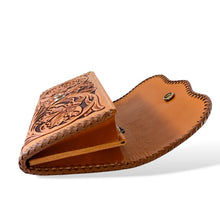 画像をギャラリービューアに読み込む, シェリダンスタイルカービング B-3 ロングウォレット センターコンチョ｜Samurai Craft（サムライクラフト）
