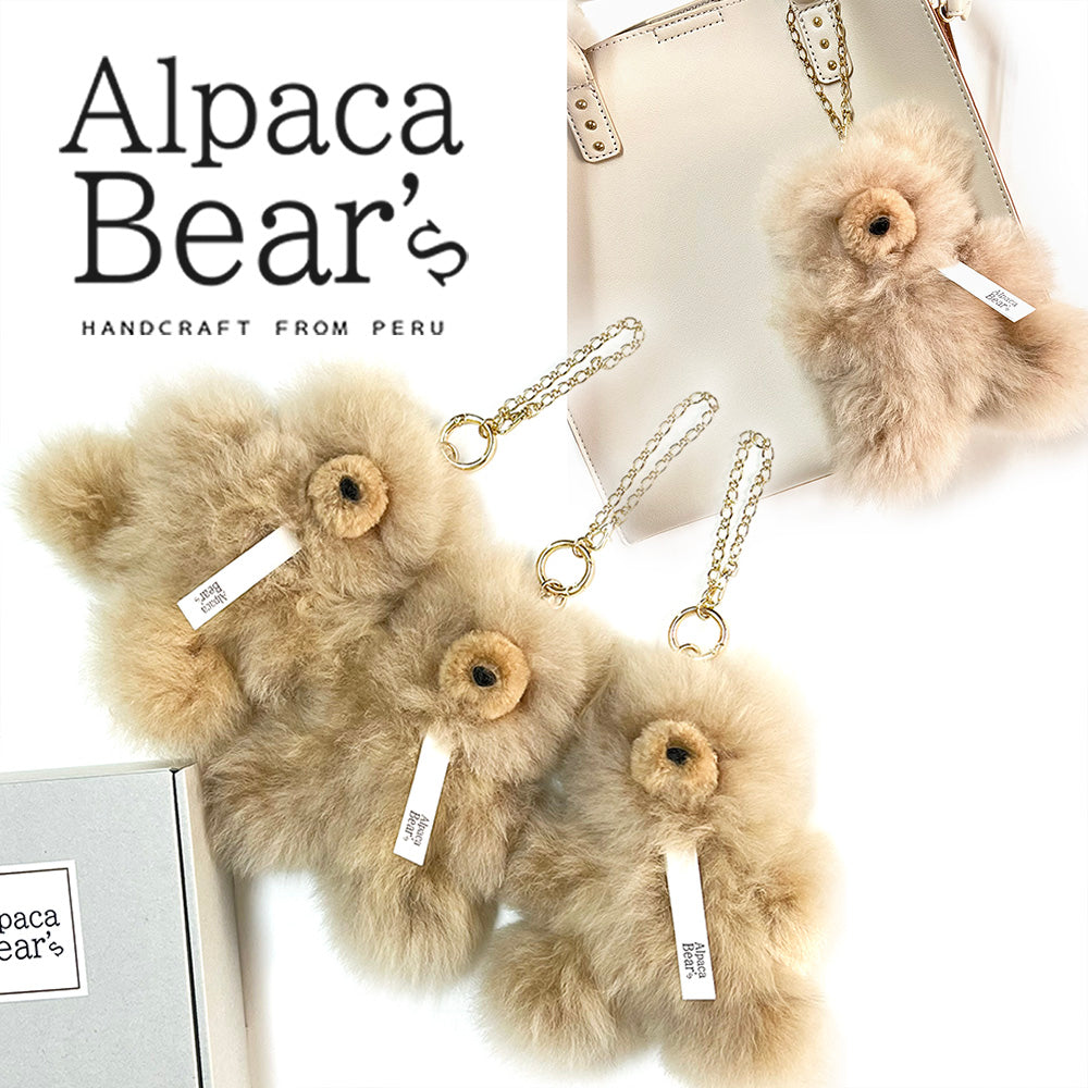 【バッグチャーム】 アルパカベア  テディベア ぬいぐるみ（Box付）｜Alpaca Bear's（アルパカベアーズ）