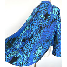 画像をギャラリービューアに読み込む, Manteau shirt leopard blue - マントシャツ レオパード ブルー｜Merci DIEU（メルシーデュー）
