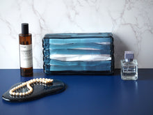 画像をギャラリービューアに読み込む, 露 -TSUYU- ティッシュケース ウェア つゆくさ（ネイビー）｜ame（アメ）
