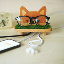 画像をギャラリービューアに読み込む, ここだよワンワン メガネスタンド（木製 柴犬 メガネ置き）｜TOSMU（トスム）
