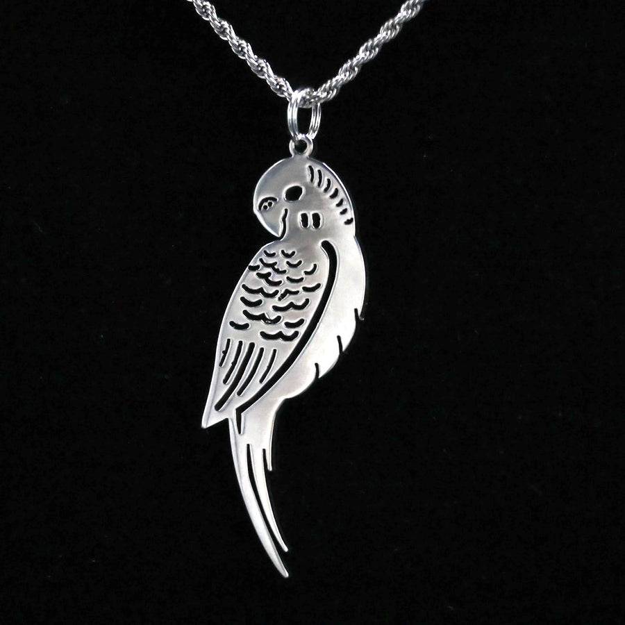 セキセイインコ 工芸ネックレス オールステンレス仕様｜metallico