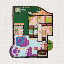 画像をギャラリービューアに読み込む, 設計図としての間取りを、インテリアとしての「間取りアート」へ。ドッグラン付きのかわいいおうち｜yoshie moriuchi ARTWORKS（ヨシエモリウチアートワークス）
