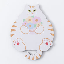 画像をギャラリービューアに読み込む, 猫雑貨・木製プレート＆コースター【ねこまみれ　推し色　白】｜Ten＆O Art+Craft（テンアンドオー　アートクラフト）
