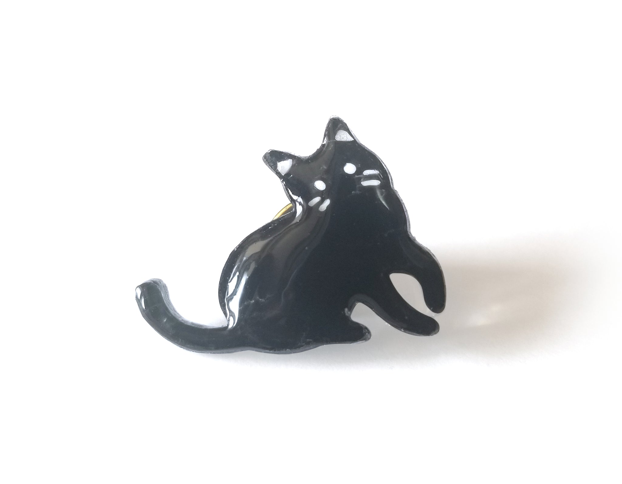 黒猫 ピンバッジ・アンブレラマーカー｜HONAMIRUKA（ホナミルカ