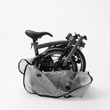 画像をギャラリービューアに読み込む, Bicycle Bag for Brompton with Dyneema®(Gray)｜LIFEWORKPRODUCTS（ライフワークプロダクツ）
