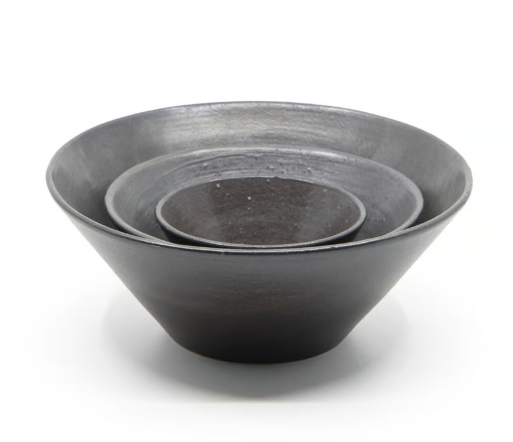 石州瓦陶器 ボウル ブラック ／SEKISHU TILE POTERRY BAWL BLACK ｜MASCOS（マスコス）